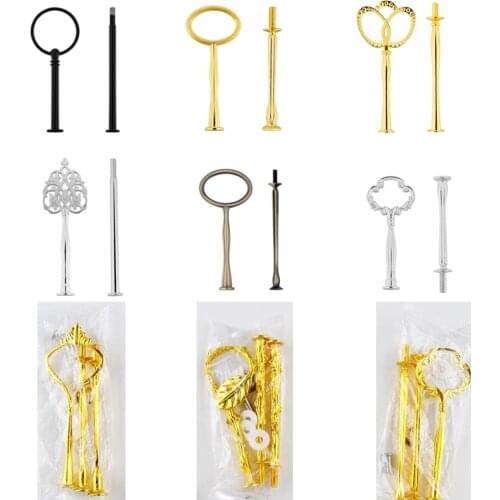 One/Two-Layers Fruit Dish Silicone Mold Connector with Cake Holder for DIY Crystal Tray Coaster Mould Table Decoration