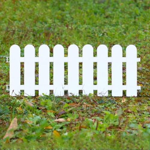Plastic Fence Courtyard Indoor Garden Fence Kindergarten Flower Garden Vegetable Small Fence DIY Christmas Decoration