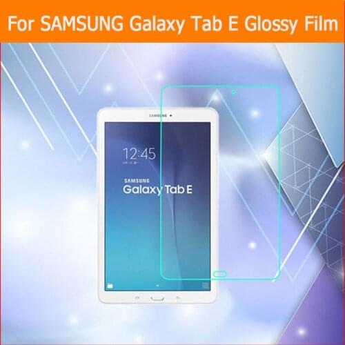HD Clear Glossy screen protector film For samsung GALAXY Tab E SM-T560 9.6" cell phone front HD film Lcd films with cloth