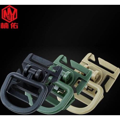5PCS Outdoor Camping Hiking EDC Tool Rotatable D-Shaped Buckle Suitable For 25mm Webbing Backpack Accessories