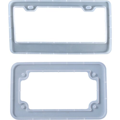 License Plate Frame Epoxy Resin Mold Car License Plate Protective Cover Silicone Mould DIY Crafts Casting Tools T21F
