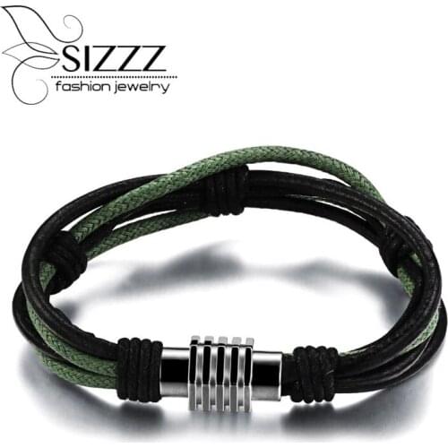 SIZZZ 20cm long 12mm wide Europe and the United States the new woven hemp rope knitting simple Bracelet&Bangles for men