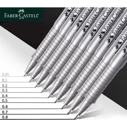 Faber-Castell Fine Point Pen Waterproof Ink Fountain Pen Use For Stroke Outline Drawing Cartoon Hand-painted Design Art Markers