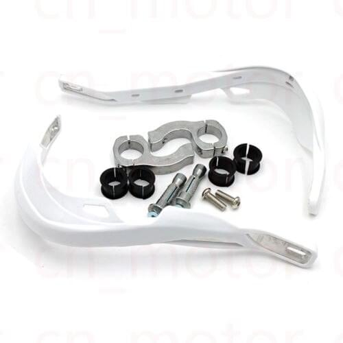 White Hand Guards Wide Fat Bar Universal 7/8'' 22mm 1'' 25mm 1 1/8'' 28mm Handguard Dirt bike Cruser Motorcycle