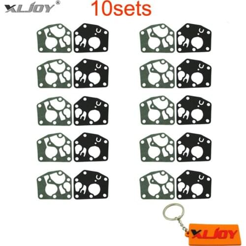 XLJOY 10 Sets Carburetor Diaphragm Gasket Kits For Briggs & Stratton 495770 795083 5083H 5083K 7721 520175