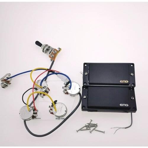 Guitar Pickups Humbucker Ceramics Closed passive Electric Guitar Pickups 1C Wire With Wiring Harness