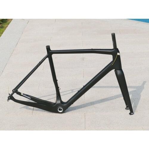 02# New Arrival Full Carbon UD Matt Gravel Bike Bicyce Thru Axle Disc Brake Gravel Frame and Fork 46/49/52/54/56/58/61cm