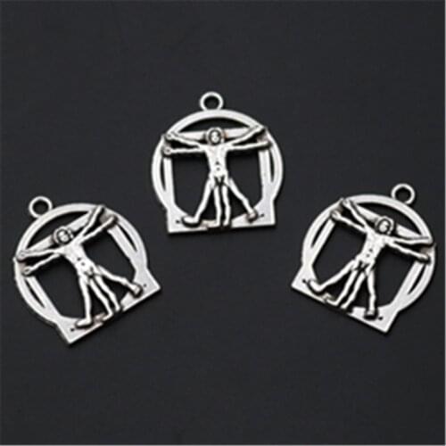 10pcs Silver Color conjoined bisexual glamour alloy tag suitable necklace earring DIY punk metal jewelry fashion alloy pendant