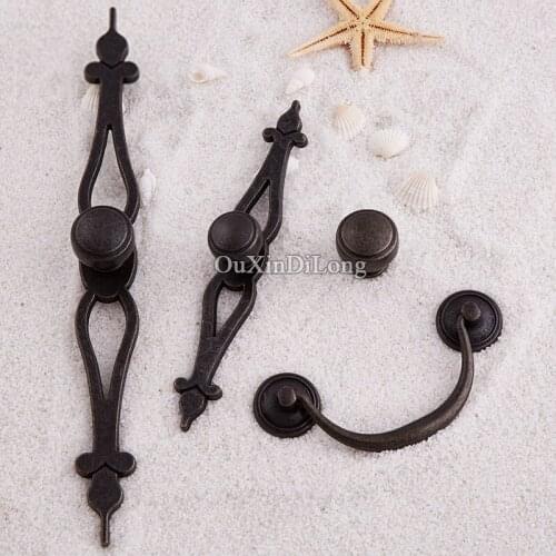 Vintage Style 10PCS European Antique Kitchen Door Furniture Handles Cupboard Drawer Wardrobe Cabinet Pulls Handles & Knobs