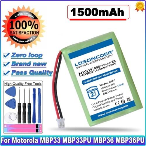 1500mAh Battery for Motorola Baby Monitor MBP33 MBP33PU MBP36 MBP36PU MBP41, MBP41BU, MBP41PU, MBP43, MBP18 MBP43BU MBP27T