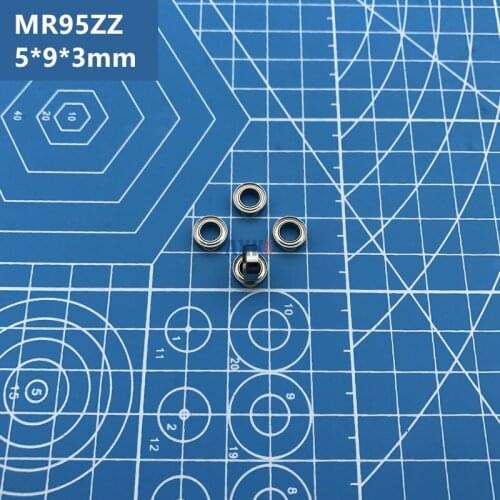 2021 Hot sale free Shipping ABEC-5 50pcs MR95ZZ (5*9*3 mm) Miniature MR95Z deep groove Ball Bearings MR95 ZZ L-950ZZ MR95 Z MR95