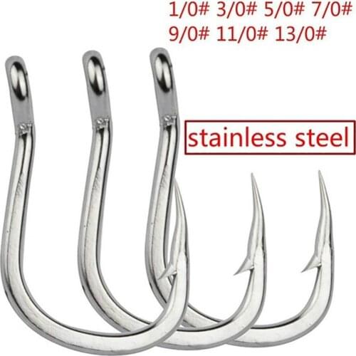 5/10Pcs Stainless Steel Sharp Fish Hook Jig Big Fishing Bait Holder Tackle Tool Outdoor equipment for Fishing Accessories tools
