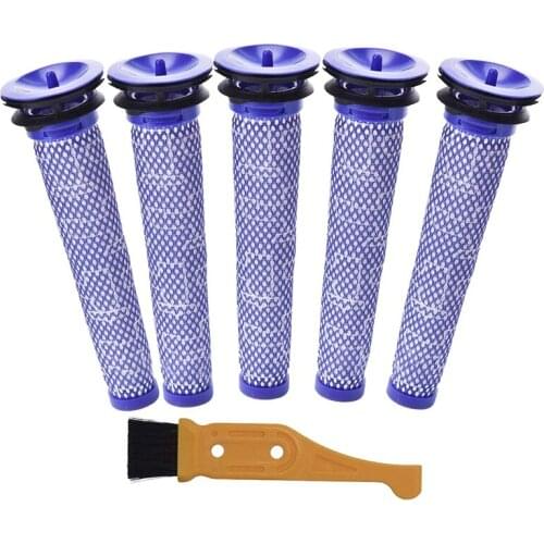 5 Pack Pre Filter Compatible Fits for Dyson DC58 DC59 V6 V7 V8 Animal Vacuum Cleaner Replacement Parts