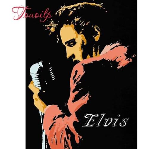 TOUOILP diy diamond embroidery portrait magic Rock star Elvis diamond painting cross stitch picture of rhinestone crafts mosaic