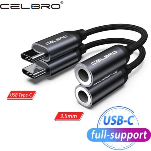2pc Usb Type C To 3.5mm Jack AUX Audio Cable for Samsung Galaxy S20 Note 10 Plus Huawei Honor 20 Pro AUX 3.5 MM Earphone Adapter