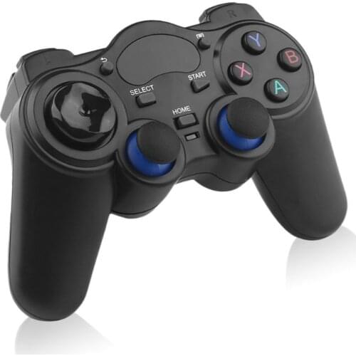 2.4G Wireless Game Controller Joystick Gamepad with USB OTG Converter Adapter for An-droid Smartphones TV Box for PC PS3