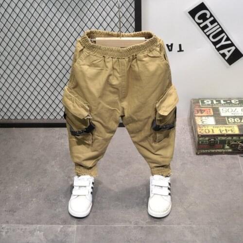 2 3 4 5 6 7 Y Toddler Boys Pants Spring New Arrival Harem Pants For Boy Kids Trousers Elastic Waist Big Pocket Children Pants