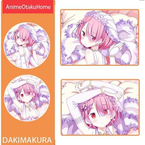 Anime Re:Zero Starting Life in Another World Ram Rem Pillow Cover Hug Pillowcase Otaku Bedding Decoration Dakimakura Pillow Case