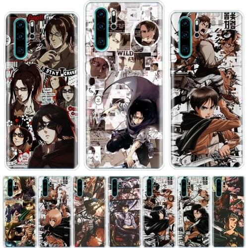 Attack on Titan Manga Phone Case For Huawei Honor Y5 Y6 Y7 Y9 Y9 9 10 20 Lite Pro 7A 7X 8S 8X 8A 9X 1020i 2019 Cover Shell Coque