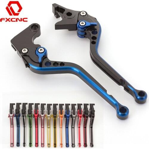 FX CNC MIX Color Long Adjustable Aluminum Motorcycles Brake Clutch Levers For Kawasaki ZX10R RR KRT 2016 - 2017 Mix Brake Levers