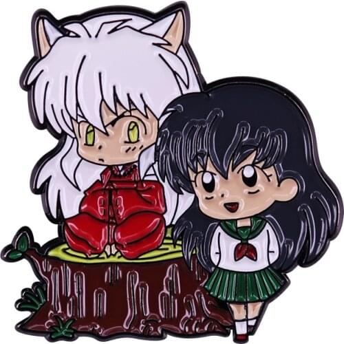 Inuyasha and Kagome Enamel Pin What He Taught Me About toxic masculinity