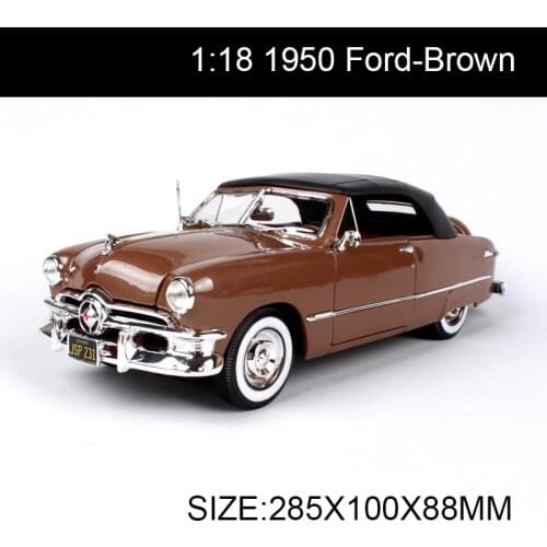 Maisto 1:18 diecast Car 1950 Classic Cars 1:18 Alloy Car Metal Vehicle Collectible Models toys For Gift Collection