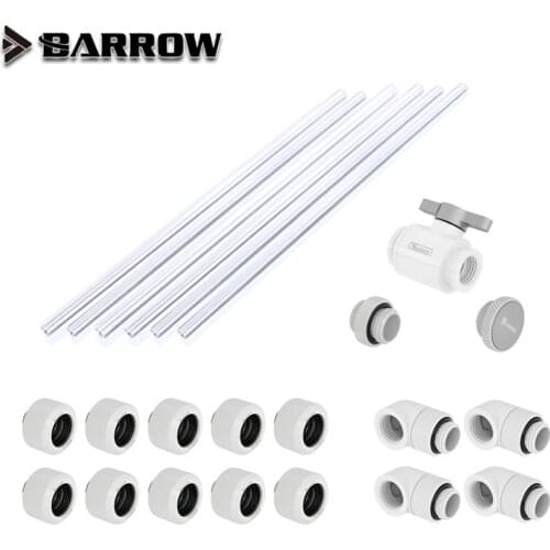 Barrow Fitting Kit use for OD12mm/14mm/16mm Hard Tube /Rigid Fitting Combo /PETG Tube /Hand Compression Connector Fitting