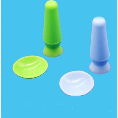 Korean Eyeball Protective Cover Blue Green Suction Cup Double Eyelid Embedding Ultra-thin Elastic Silicone Protective Eye Mask