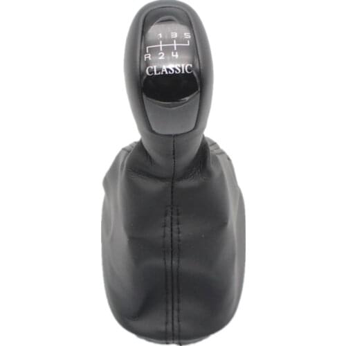 For Mercedes Benz E Class W203 2000 2001 2002 2003 2004 2005 2006 2007 Car 5 Speed Gear Stick Shift Knob Leather Gaitor Classic