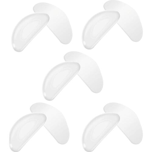 Soft Silicone Unisex Nose Pad Portable Reusable Eyewear Accessories Thin D Shape Durable Non-Slip Easy Use Adhesive For Glasses
