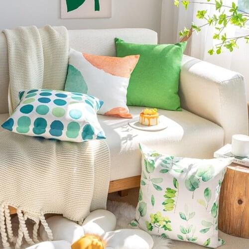 Nordic Simplicity Cushion Cover Pillow Cover 45x45cm Digital Printing Home Decoration Pillowcase For Car Sofa Bed Living Room