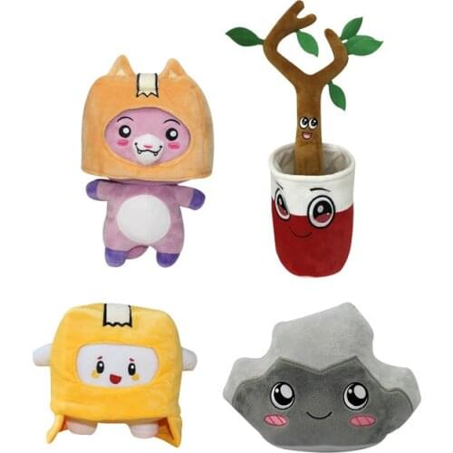 Lankybox Removable Soft Stuffed Plush Toy Cartoon Robot Turned Into A Doll Bed Pillow Birthday Gift