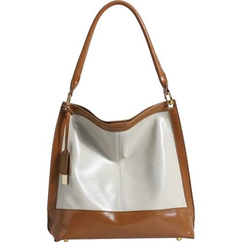 Designer Genuine Leather Tote Shoulder Bags Female Vintage Womens Real Cow Leather Messenger Handbags Women Sac Female C1719