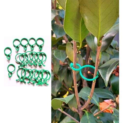 50/100pcs Plant Support Holder Garden Clip Trellis For Vine Vegetable Tomato Growing Upright Plastic Plant Stand Tool