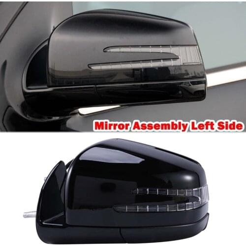 For 2005-2011 Mercedes Benz W164 X164 ML GL Class Power Rear View Mirror Side Door Mirror Assembly Black