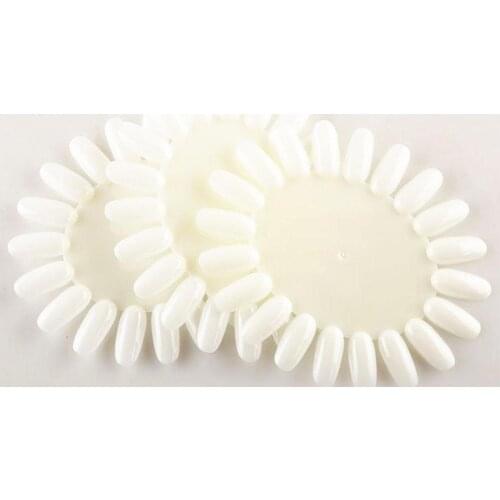 10Pcs Plastic Fake Nail Art Tips Polish Gel Color Display Card Building Models