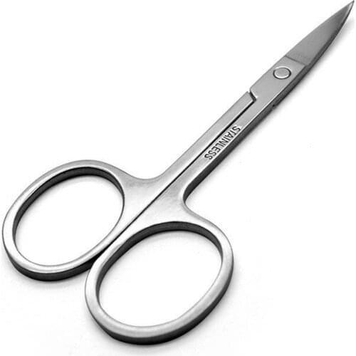 Factory wholesale quality Stainless steel beauty cutter eyebrow scissors makeup Eye brow Tweezer scissors 100pcs free shipping