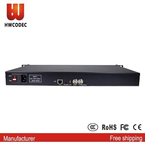 HWCODEC H3611 1U 19 inch Video Encoder 1080P 60FPS SDI H.264 Encoder IPTV UDP Encoder