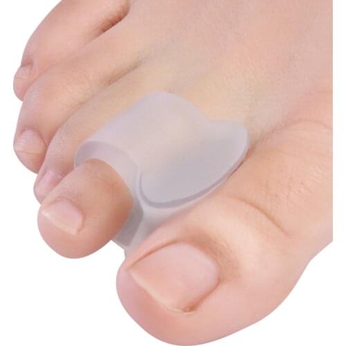 2pcs Soft Silicone Gel Toe Separator Hallux Valgus Bunion Spacers 0verlapping Toes Thumb Corrector Foot Care Tool C1587
