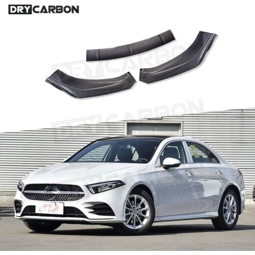 3PCS ABS Material Front Bumper Lip Spoiler For Universal Hatchback Cars Auto Front Lip Spoiler Splitters Apron