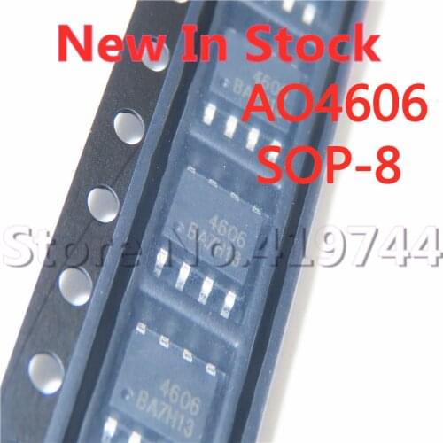 5PCS/LOT AO4606 SOP8 4606 SOP-8 MOS field effect tube N+P channel 30V In Stock new original