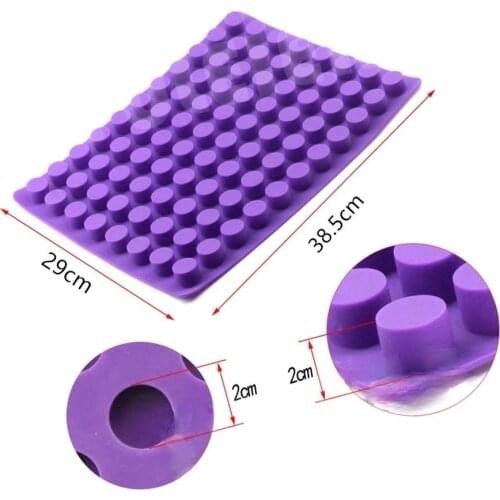 88-hole Silicone ice mold small round shape creative diy mold for fruit cream chocolate jelly candy pattern