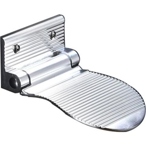 Aluminum Shower Shaving Foot Rest Bathroom Shower Foot Holder Wash Feet Lace Up Anti-Slip Foot Pedal Mat Aid Rack 15x6x10cm