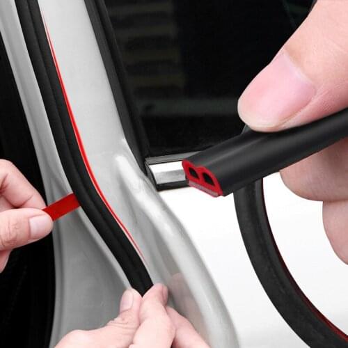 Car-styling 4 meters B Type Car Door Sealing Strips Noise Insulation Windproof For Mazda SEAT Subaru Chevrolet Opel Hyundai etc