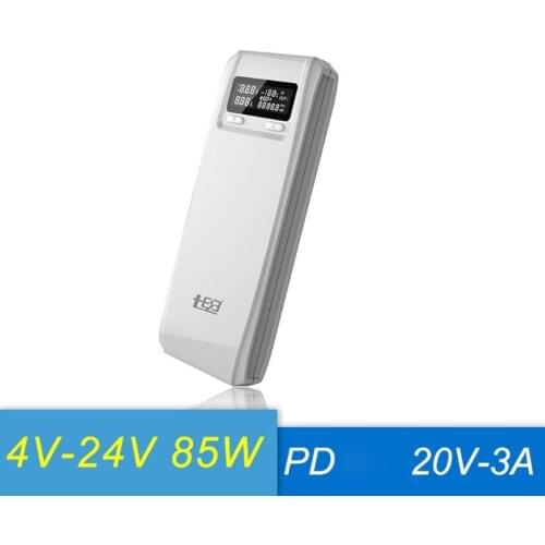 No Battery) QD188-PD Dual USB QC 3.0 + Type C PD DC Output 8x 18650 Batteries DIY Power Bank Box Holder Case Fast Charger