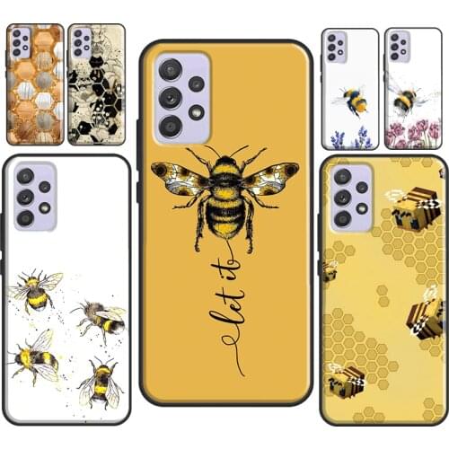 Bee Bumblebee For Samsung Galaxy A51 A71 A41 A31 A21S A20e A50 A70 A12 A32 A42 A52 A72 M31S Phone Case