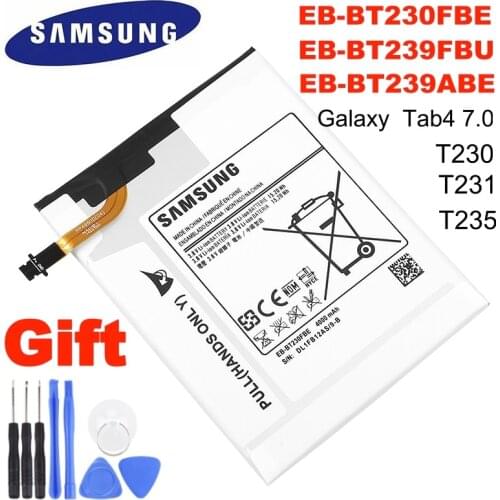EB-BT230FBE EB-BT239FBU EB-BT239ABE 4000mAh SAMSUNG Original Tablet battery For Samsung Galaxy Tab4 7.0" SM-T230/T231/T235+Tools