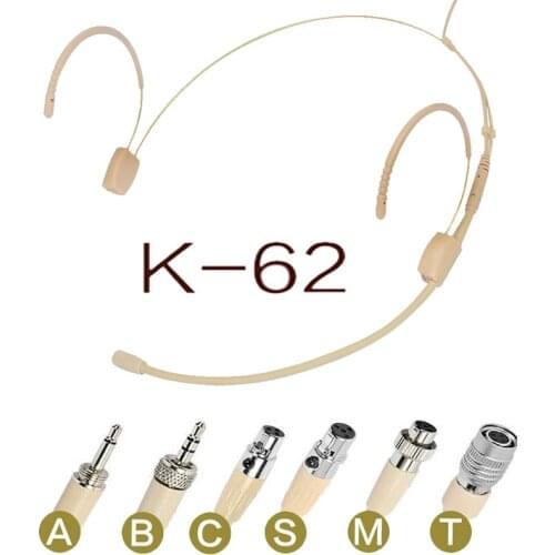 Free Shipping Omnidirectional Head Wearing Headset Microphone for Shure Audio Technica Sennheise MiPro Wireless System