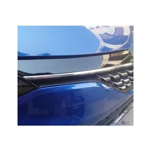 For Renault Clio 5 HB Front Grille Mounted Chrome 2 piece Stainless Steel New Chromium Styling Modified Accessories Car Exterior accessory