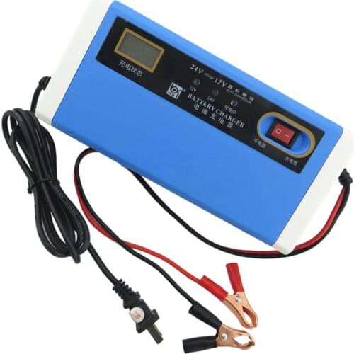 12V/24V 10A Intelligent auto Car Battery Charger Rechargeable Battery